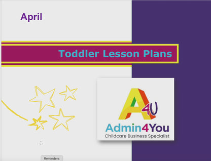 April Toddler Lesson Plans