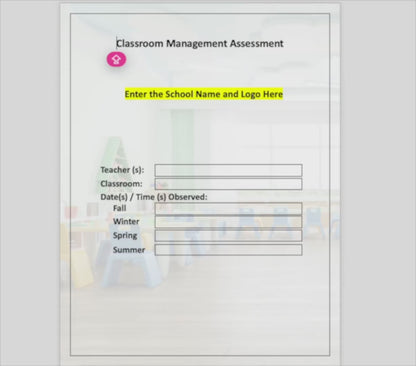 Classroom Management Assessment