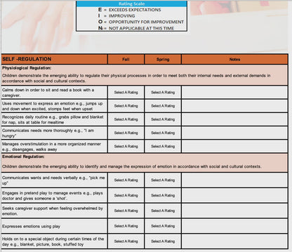 Student Assessment - Ages Two to Three