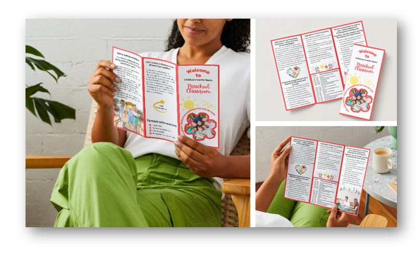 Classroom Trifold Brochure Templates - Preschool