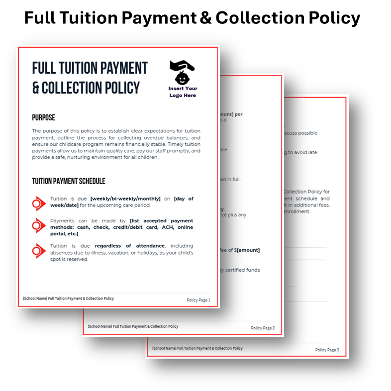 Childcare Tuition Payment and Collections Kit
