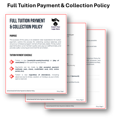 Childcare Tuition Payment and Collections Kit