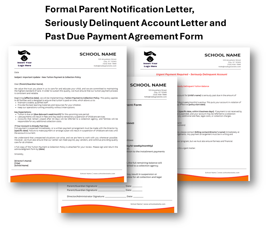 Childcare Tuition Payment and Collections Kit