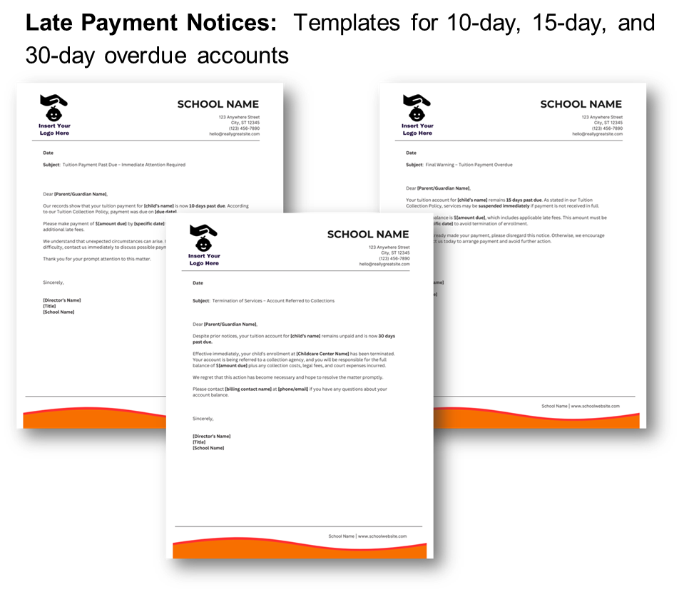 Childcare Tuition Payment and Collections Kit