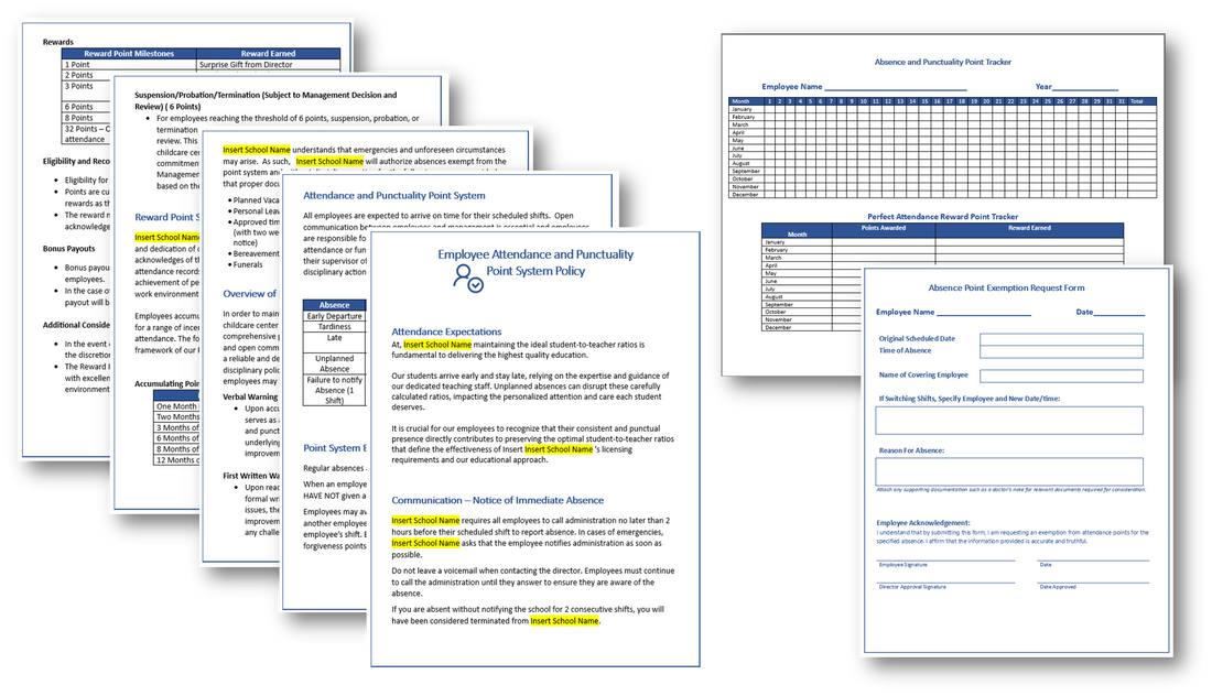 Attendance Policy Point System.pdf Employee Attendance and Punctuality Point System and Absence Tracker ...