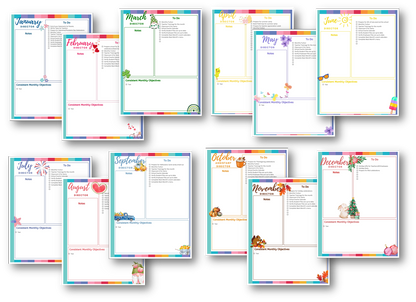 12 Months Complete Set Duties Checklists