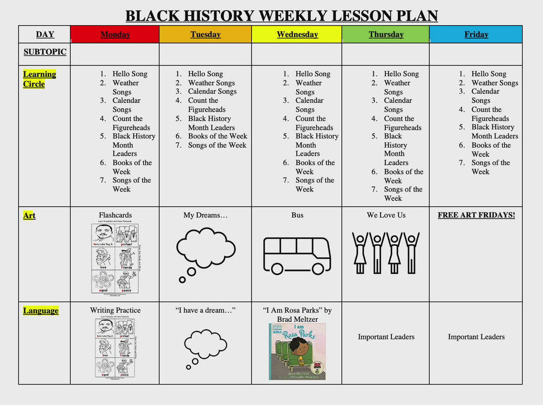 Black History Month Lesson Plan