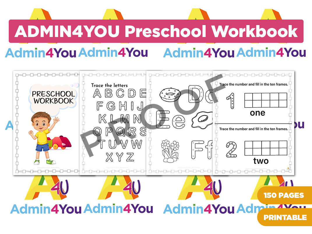 Preschool and Pre-K Workbook