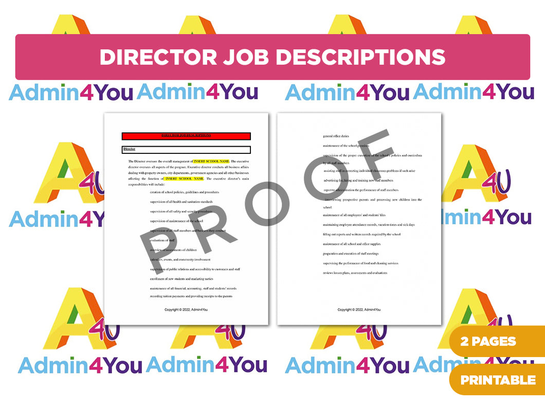 Director Job Description