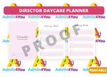 Load image into Gallery viewer, Director Daycare Yearly Planner 2024
