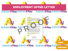 Load image into Gallery viewer, Employment Offer Letter
