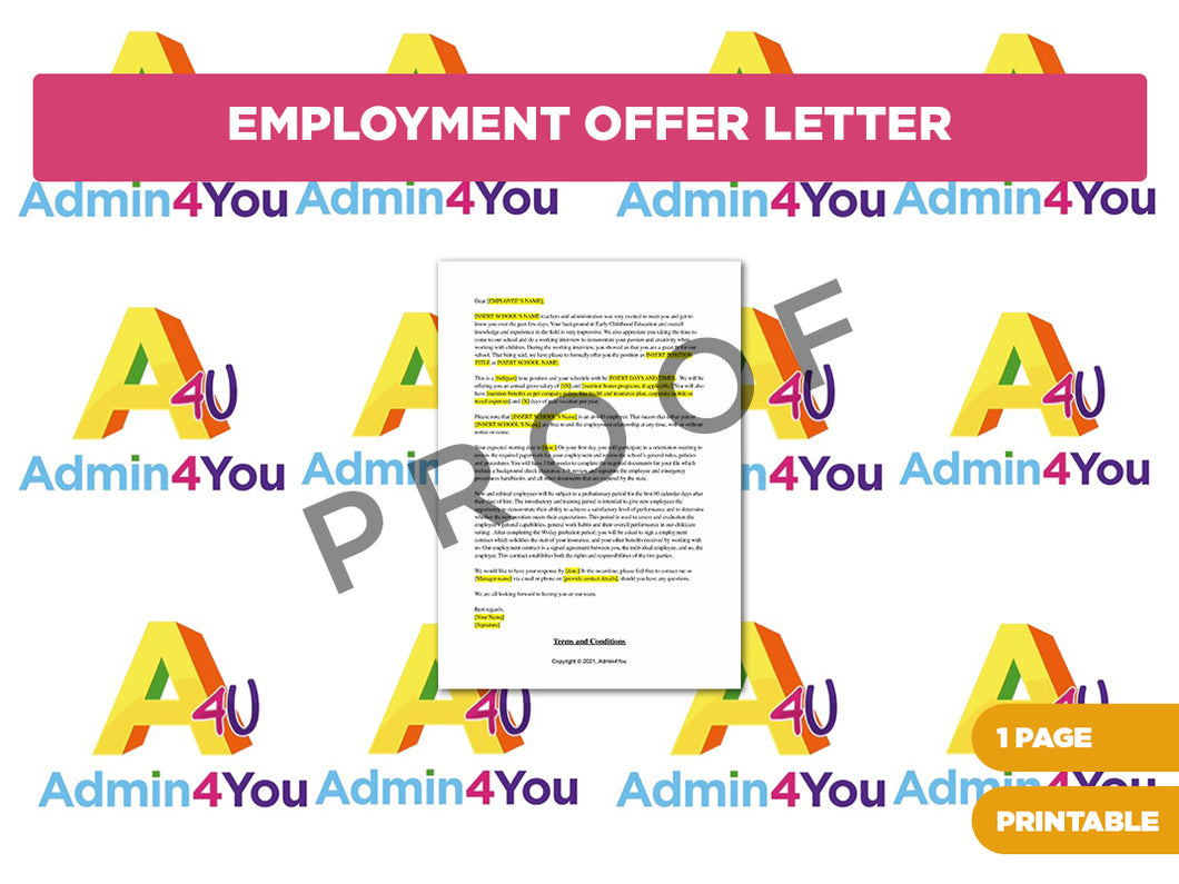 Employment Offer Letter