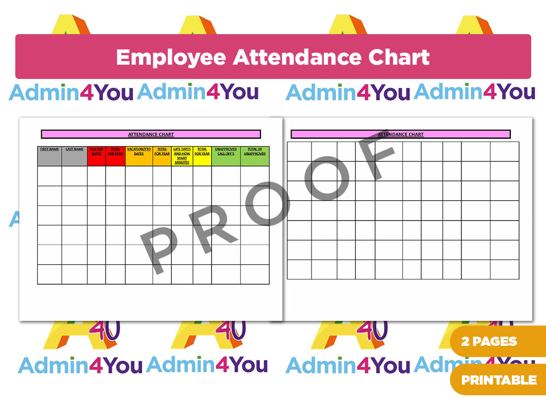 Employee Attendance Chart