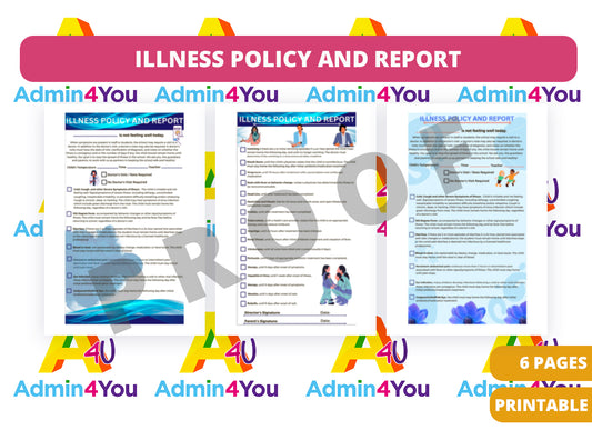 Illness Policy and Report (Canva)