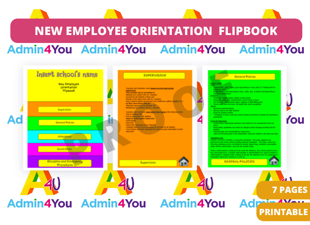New Employee Presentation Flipbook