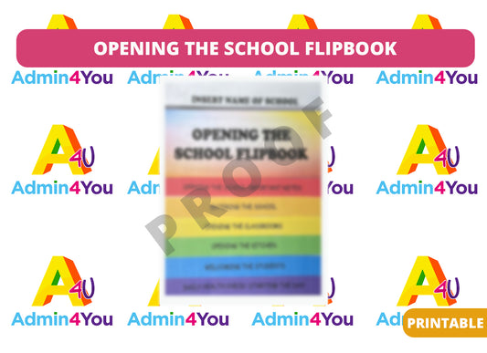 Flipbook for Opening the School