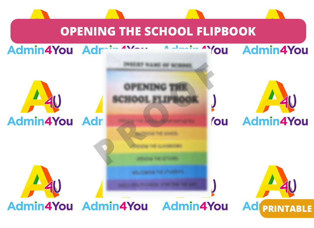 Flipbook for Opening the School