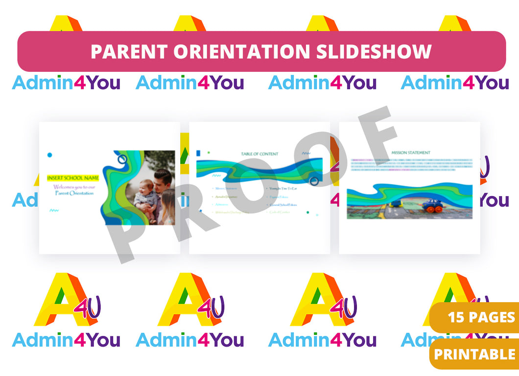 Parent Orientation Slideshow