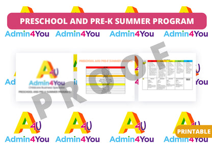 Summer Camp Plans for Preschool and Pre-K (Bundle 1)