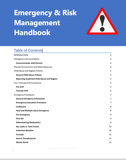 The Emergency Situations and Risk Management Handbook