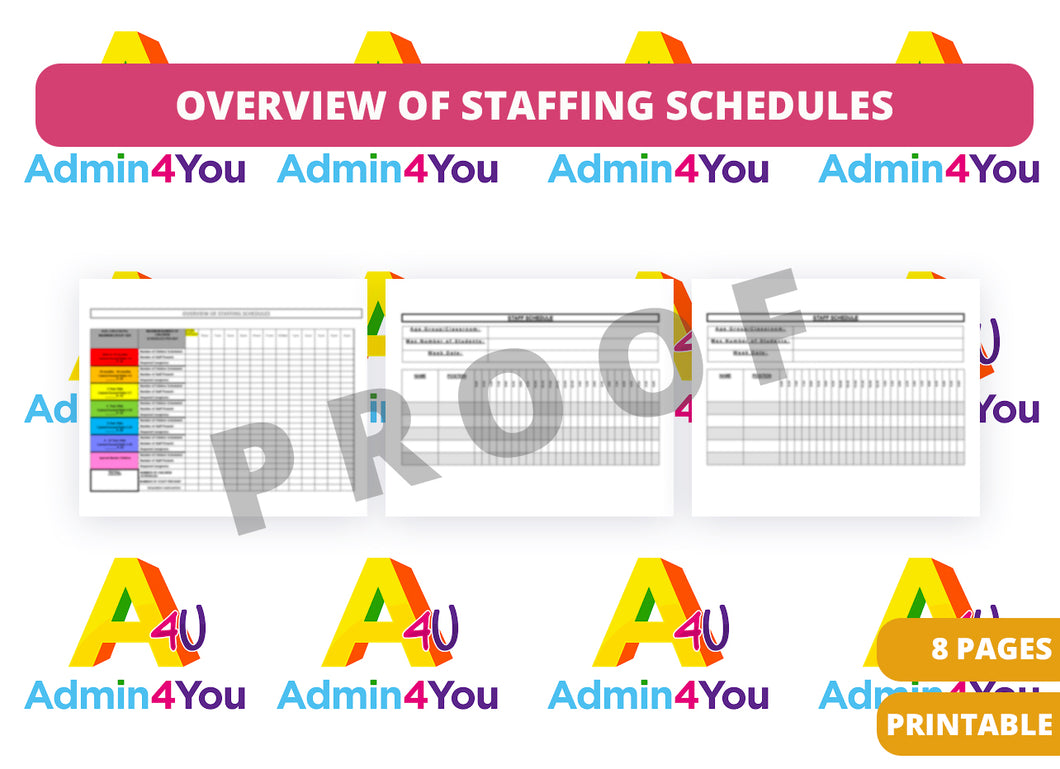 Staffing Schedule Template (Simple)