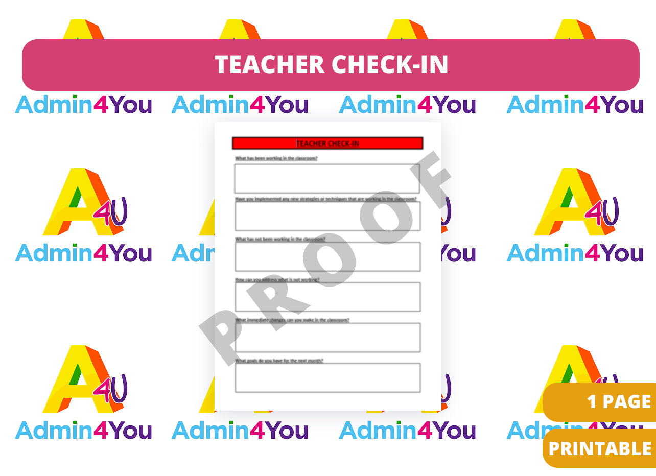 Teacher Check-In