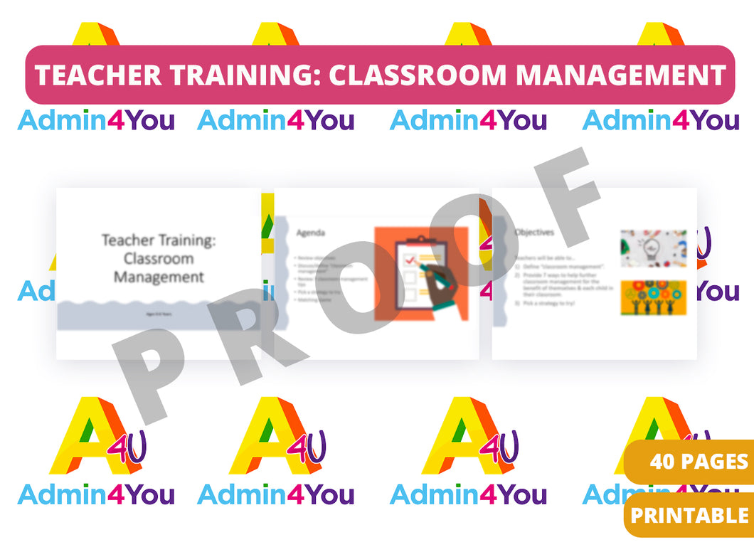 Teacher Training: Classroom Management