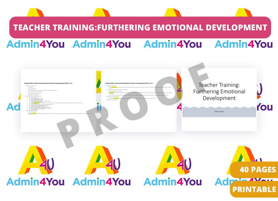 Teacher Training: Furthering Emotional Development