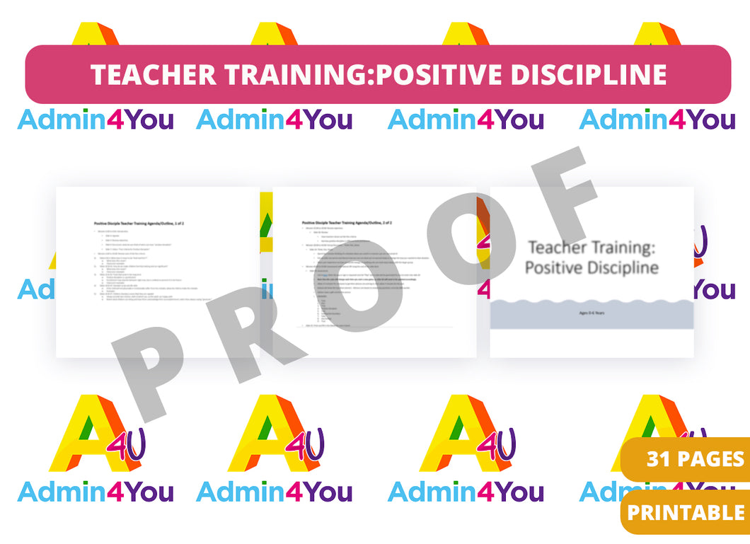 Teacher Training: Positive Discipline