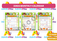 Load image into Gallery viewer, 2024 National and FUN Holiday - 12-Month Calendar

