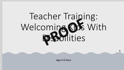 Teacher Training: Working with Students with Disabilities