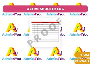 Log for Emergency Situations: Active Shooter